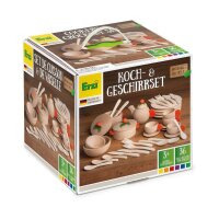 Koch- und Geschirrset Natur, 36-tlg.