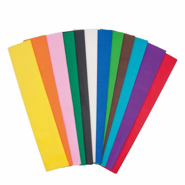 Krepp-Papier 12er Pack - klassisch