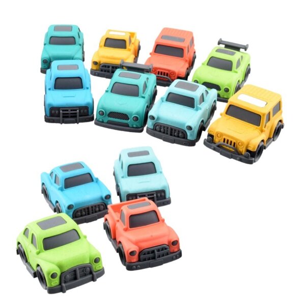 Spielzeugauto Biokunststoff, 12er Set