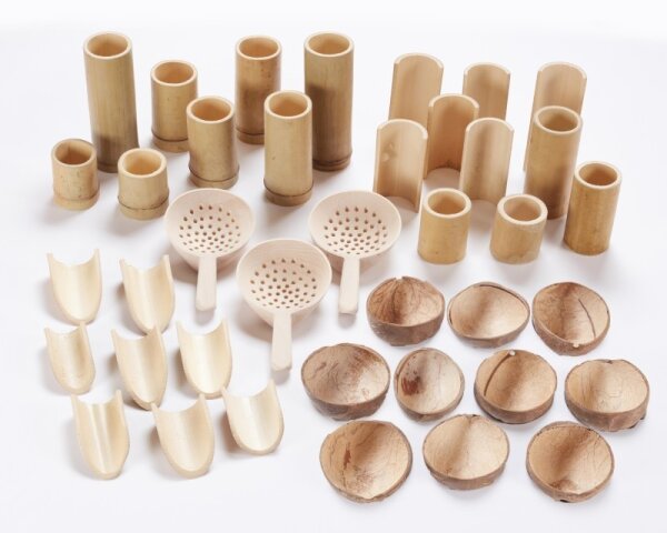 Nat&uuml;rliche Mess- und Sch&ouml;pfer Set, 39-tlg.