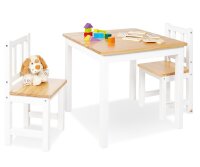 Kinder-Sitzgruppe, grau-natur 3-tlg.