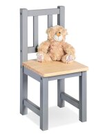 Kinder-Sitzgruppe, grau-natur 3-tlg.
