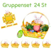 Osterk&ouml;rbchen Hase gelb - 24er Set