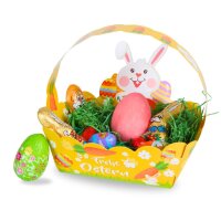 Osterk&ouml;rbchen Hase gelb - 24er Set