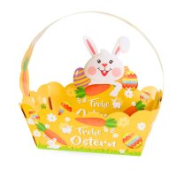 Osterk&ouml;rbchen Hase gelb - 24er Set