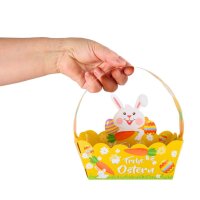 Osterk&ouml;rbchen Hase gelb - 24er Set