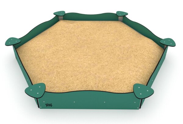 Sandkasten Sechseck