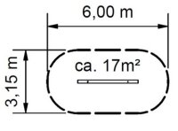 Balancierbalken Robinie 2m