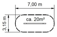 Balancierbalken Robinie 2m