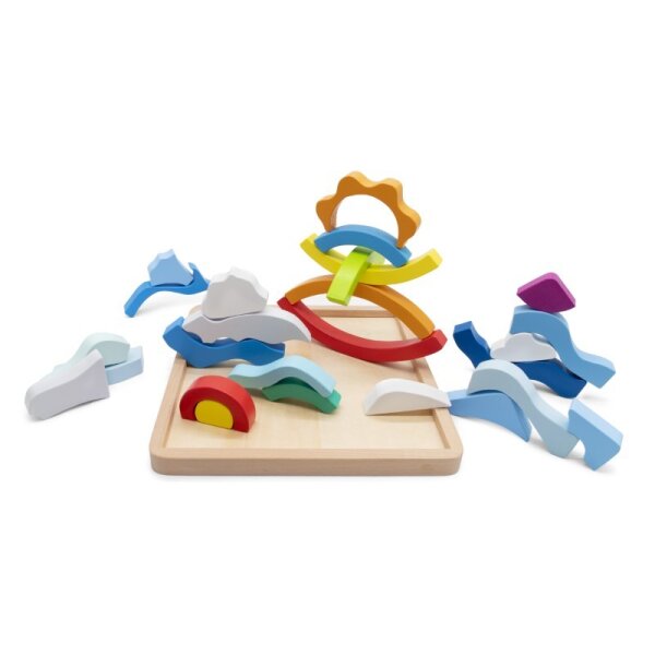 Holz-Legepuzzle Elemente 4er Set