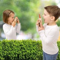 Holz Walkie-Talkie, 2er Set mit Kindern