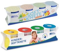 Kinder Softknete, 4 Grundfarben , 600 g