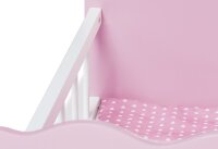 Puppenbett Rosa, 4-tlg. Detail Gitter