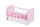 Puppenbett Rosa, 4-tlg. mit Bettzeug