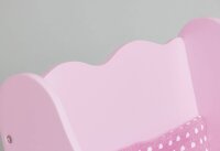 Puppenwagen Rosa 4-ltg. Detail Lehne