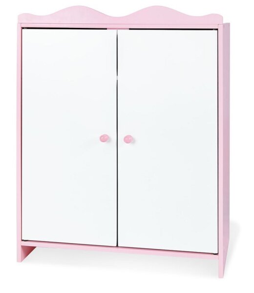 Puppen Kleiderschrank Rosa