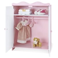 Puppen Kleiderschrank Rosa