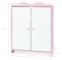 Puppen Kleiderschrank Rosa