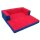 Klapp-Sofa mit 2 Hockern