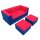 Klapp-Sofa mit 2 Hockern