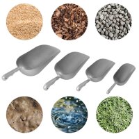 Mehlschaufeln 4er Set und Materialiene