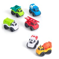 Spielzeug-Autos, 6er, aus Biokunststoff