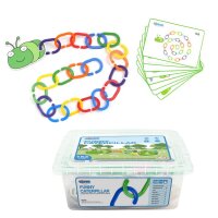 Tausendf&uuml;&szlig;er- Lernspiel Rechen-Kette mit Box