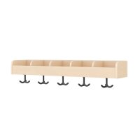 Garderobenablage 100 cm, 5 F&auml;cher