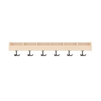 Garderobenablage 120 cm, 6 F&auml;cher