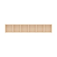 Garderobenablage 120 cm, 6 F&auml;cher