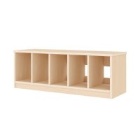 Garderobenbank Sockel 100 cm, 5 Pl&auml;tze, seitlich