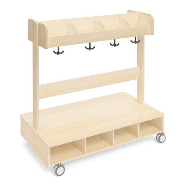 Mobile Doppel-Garderobe, 8 Pl&auml;tze