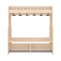 Doppel-Garderobe, 16 Pl&auml;tze