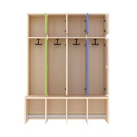 Komplettgarderobe offen, von vorne