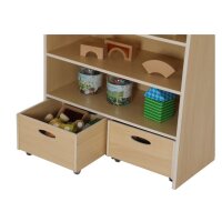 Detail Regalschrank Rollkasten