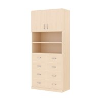 Regalschrank 180-80, 4 T&uuml;ren, 8 Schubladen
