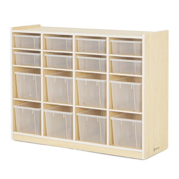 Regalschrank 16 F&auml;cher inkl. Boxen