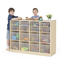Regalschrank 16 F&auml;cher inkl. Boxen
