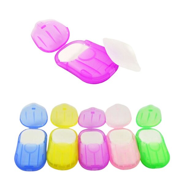 Mini Seifenbl&auml;ttchen Spender, 20 Bl&auml;tter
