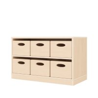 Regalschrank mit Sockel schr&auml;g