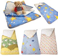 Kinder Schlafsack 140 x 70 cm, Schaf gelb