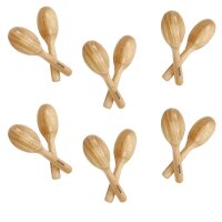 Holz Rasseln, 6 Paar