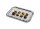 Partyplatte Metall verchromt