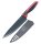 Chefmesser schwarz/rot