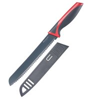 Brotmesser schwarz/rot