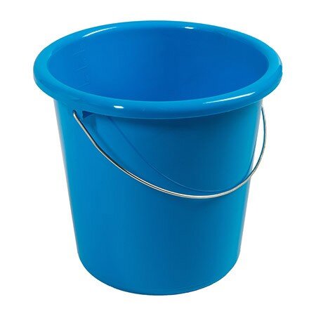 Haushaltseimer blau