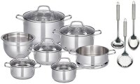 Topfset Edelstahl RED 10-teilig