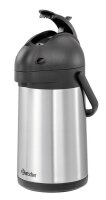 Isolier-Pumpkanne, Edelstahl, 1,9L