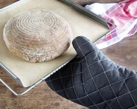 Backhandschuh schwarz