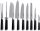 Messer-Set 9-teilig mit Tasche
